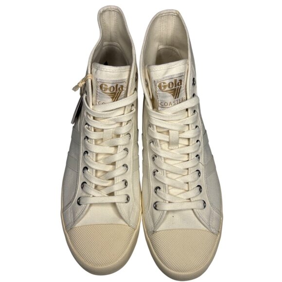 Gola Classics Coaster High Vegan Sneaker in Off-White Women’s Size 10 New In Box - Picture 10 of 12